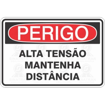 Alta tensão mantenha distância